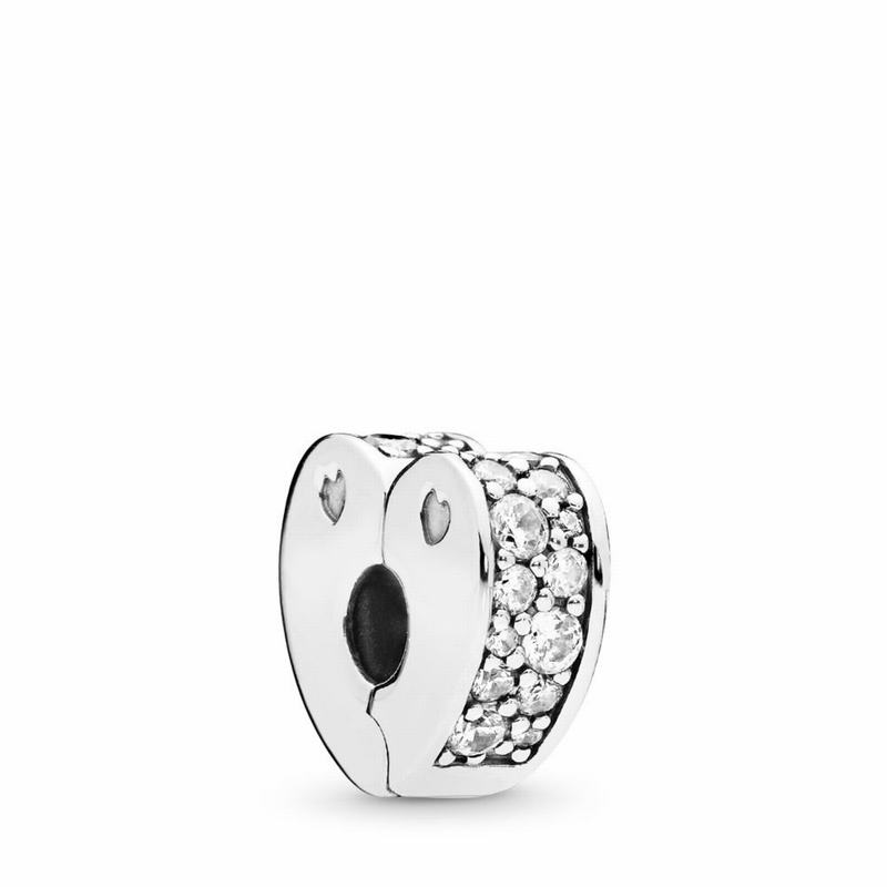 Pandora Sparkling Arcs of Love Clip Charm Silver Egypt OK3891267